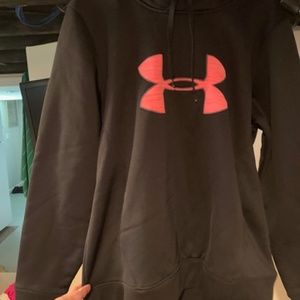 Under Armour Hoodie - Black/Coral